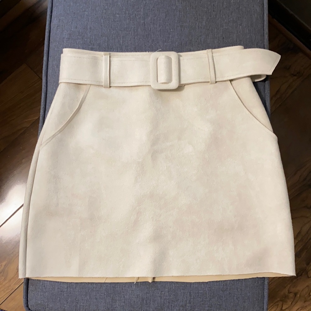 Never worn suede skirt